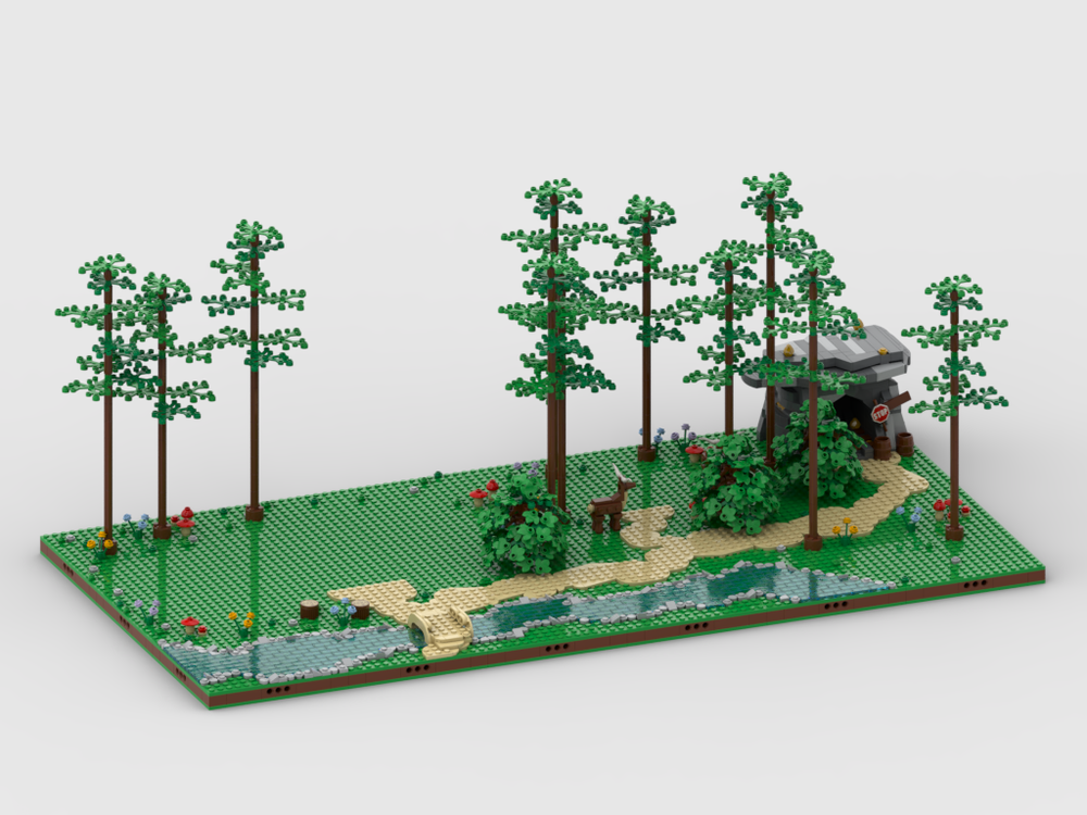 LEGO MOC-174459 Enchanted Forest + display for set 43242 Snow