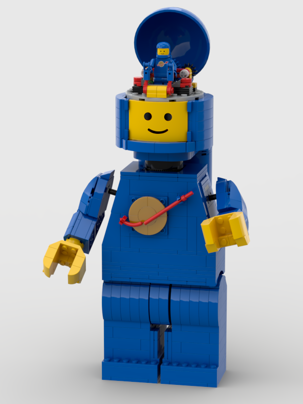 Large Lego Classic Space Minifigure - Maxifigure (based on 40649)