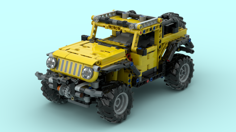 LEGO MOC 42122 - 4WD Version B - Jeep Wrangler With Solid Axle By ...