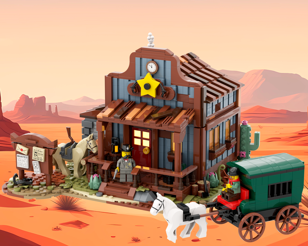 Lego Moc Sheriff`s Office (western Series #3) By Legat Of Legion 