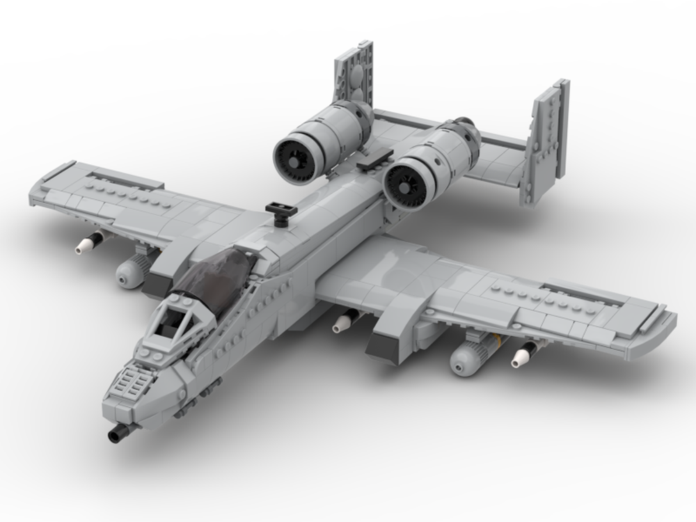 LEGO MOC A10 Thunderbolt II by Bobbel97 Rebrickable Build with LEGO