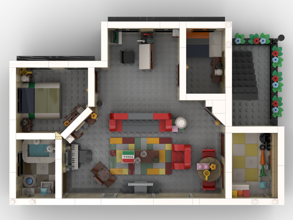LEGO MOC Sitcom Suite - HIMYM Apartment by Brick Artisan | Rebrickable ...