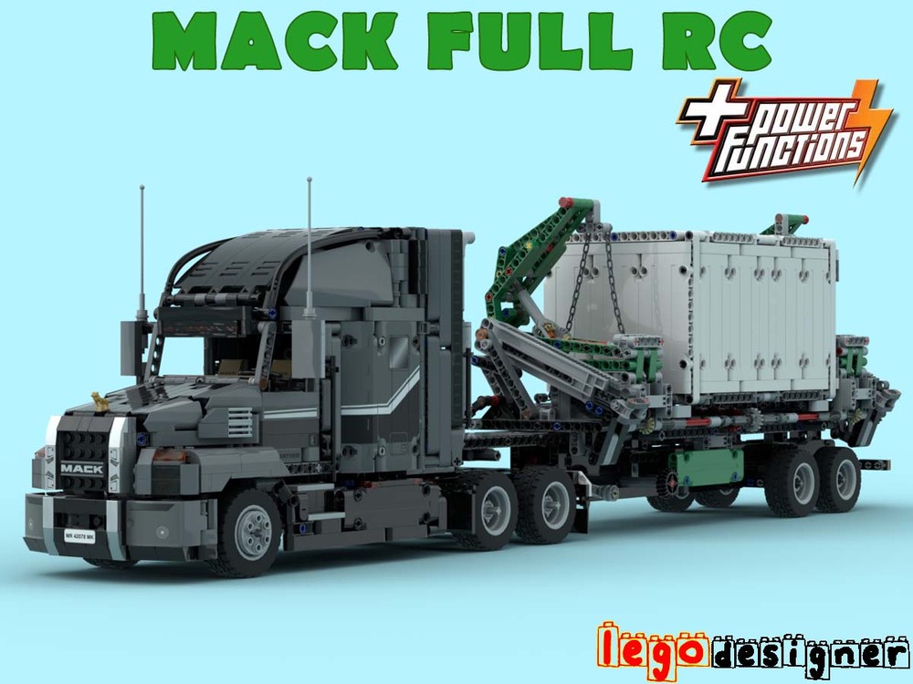 LEGO MOC 42078 Mack Full RC – PF by LegoDesigner | Rebrickable - Build ...