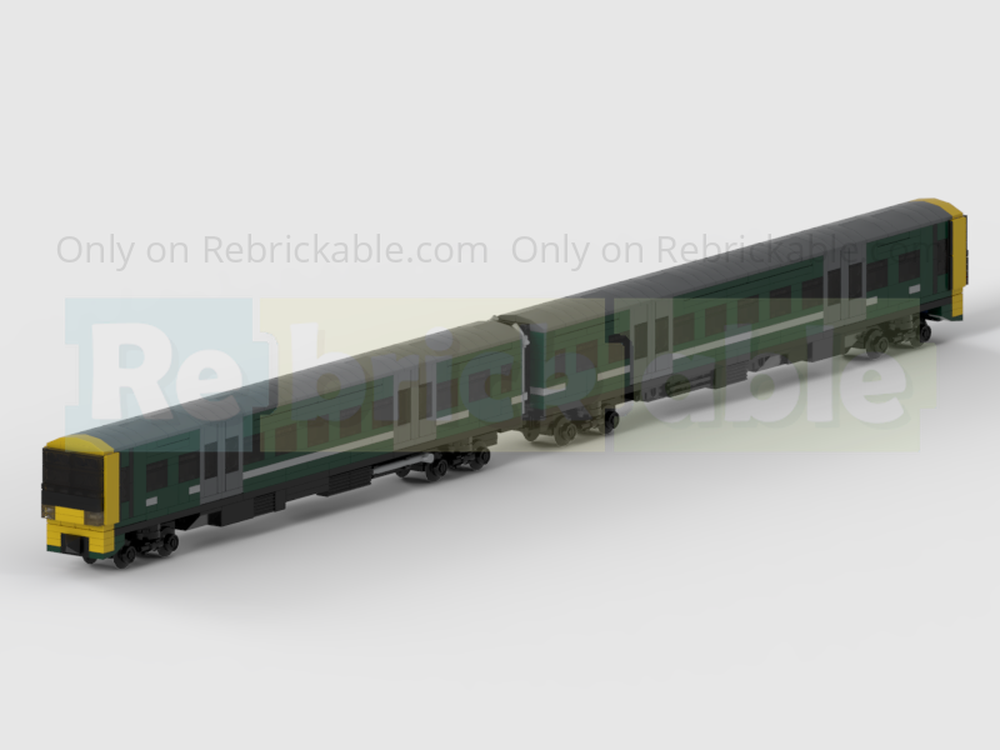 LEGO MOC 4-Wide Class 165 Networker Turbo 2-Carriage DMU