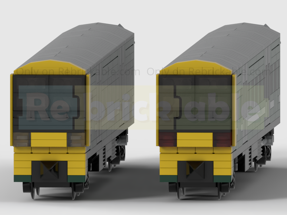 LEGO MOC 4-Wide Class 165 Networker Turbo 2-Carriage DMU Train In GWR ...