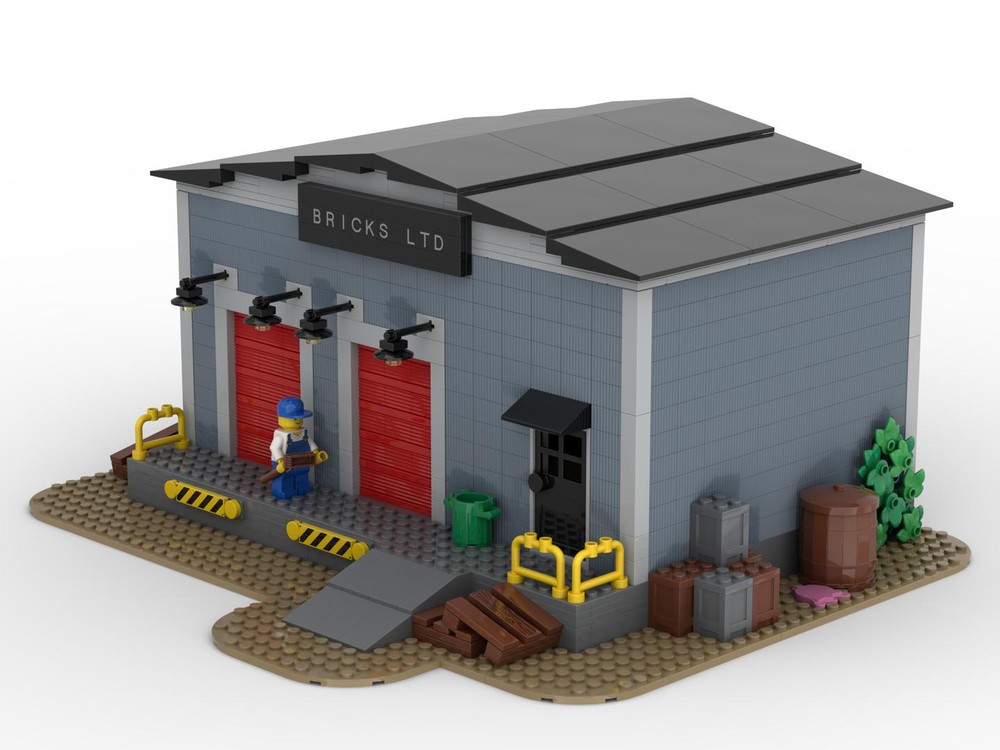 LEGO MOC Warehouse by Ben_Stephenson Rebrickable Build with LEGO