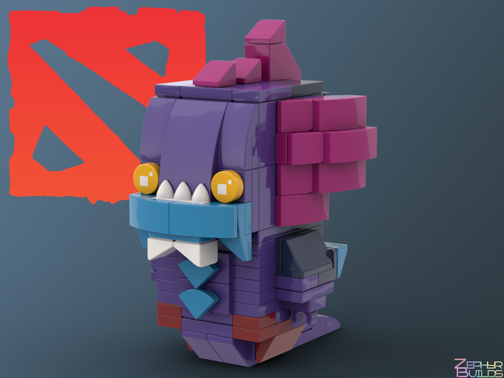 LEGO MOC DOTA 2 Slardar Brickheadz by ZephyrBuilds | Rebrickable ...