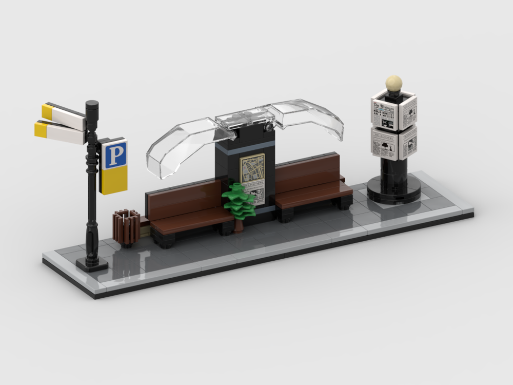 Modular Corner Bus Stop #1