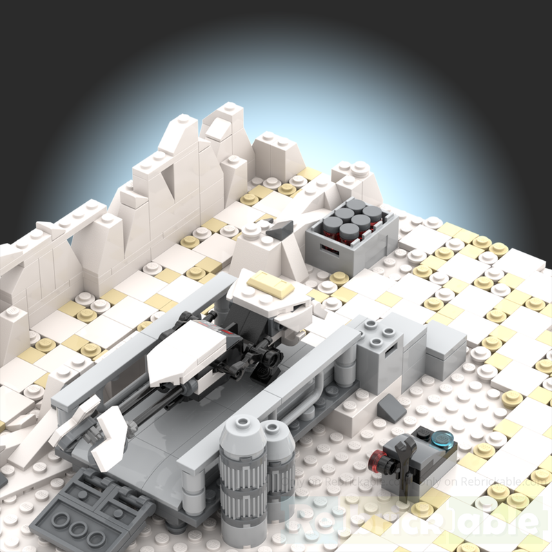 LEGO MOC-175430 Hoth vehicle storage and trenchline by LucSoleBricks ...