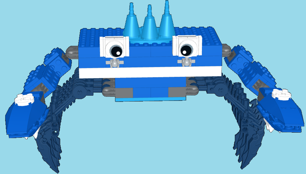 LEGO MOC Ice Crab from Blooket by dannoble1592 Rebrickable Build