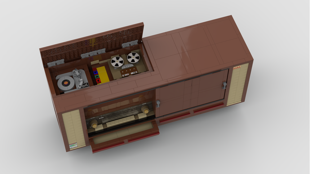 LEGO MOC Music Chest SABA Bodensee 126 with DAB+ Radio by hjvdh ...