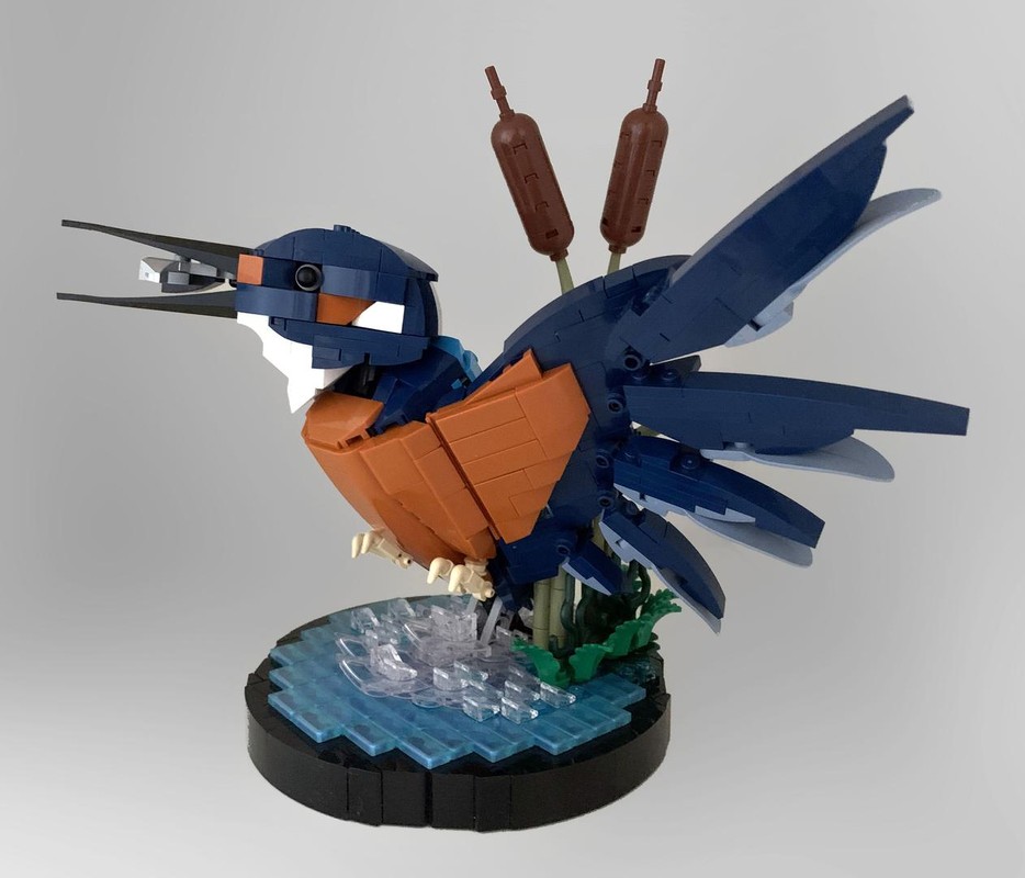 LEGO MOC 10331 - Kingfisher Head MOD by peme | Rebrickable - Build