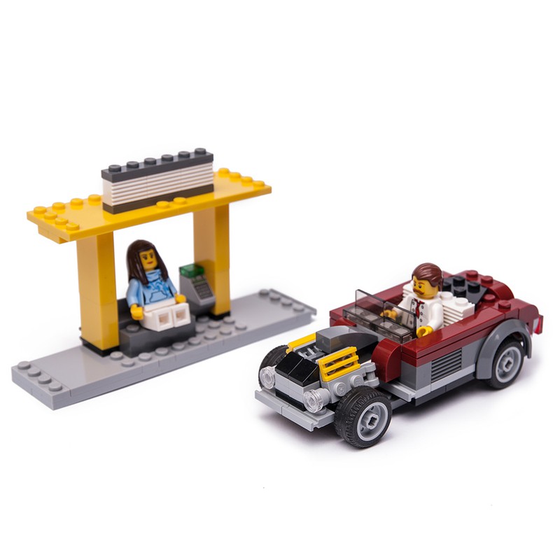 LEGO MOC 60150 hotrod & girl at bus station by Keep On Bricking | Rebrickable - Build with LEGO