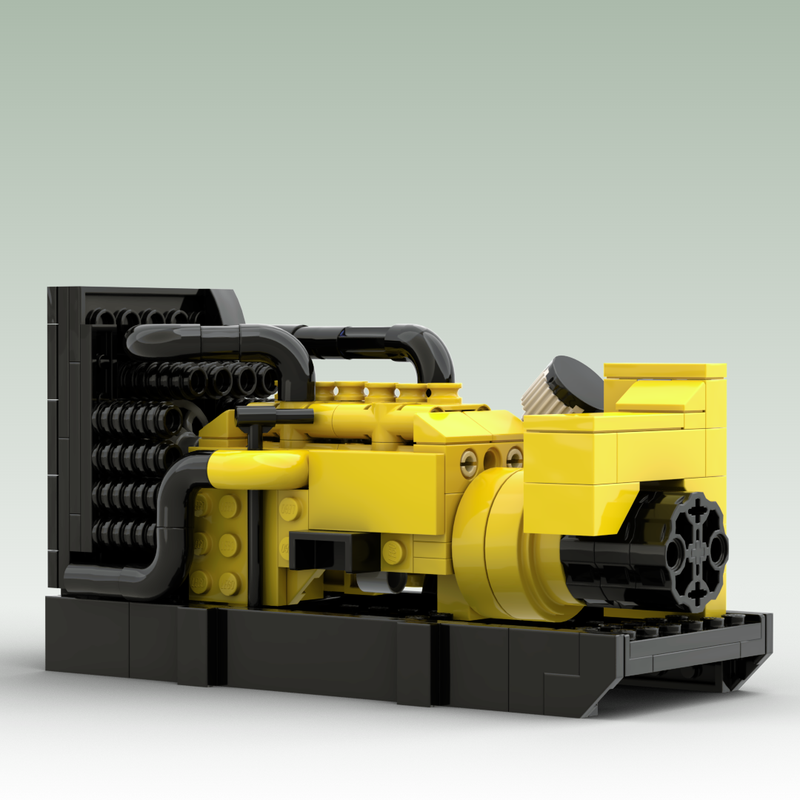 LEGO MOC-175755 CAT DE500 GC Diesel generator by OldOlneyLego ...