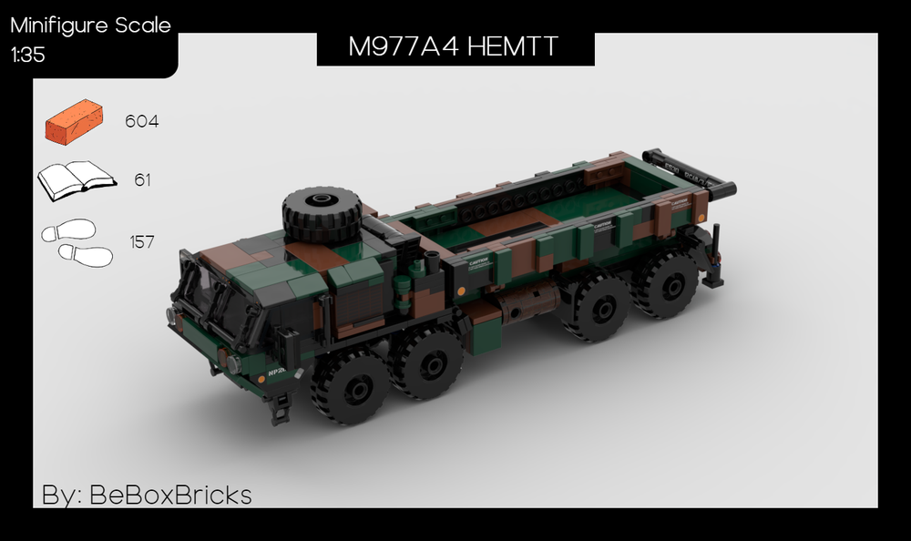 LEGO MOC M977A4 HEMTT - Forest Camo by BeBox | Rebrickable - Build with ...