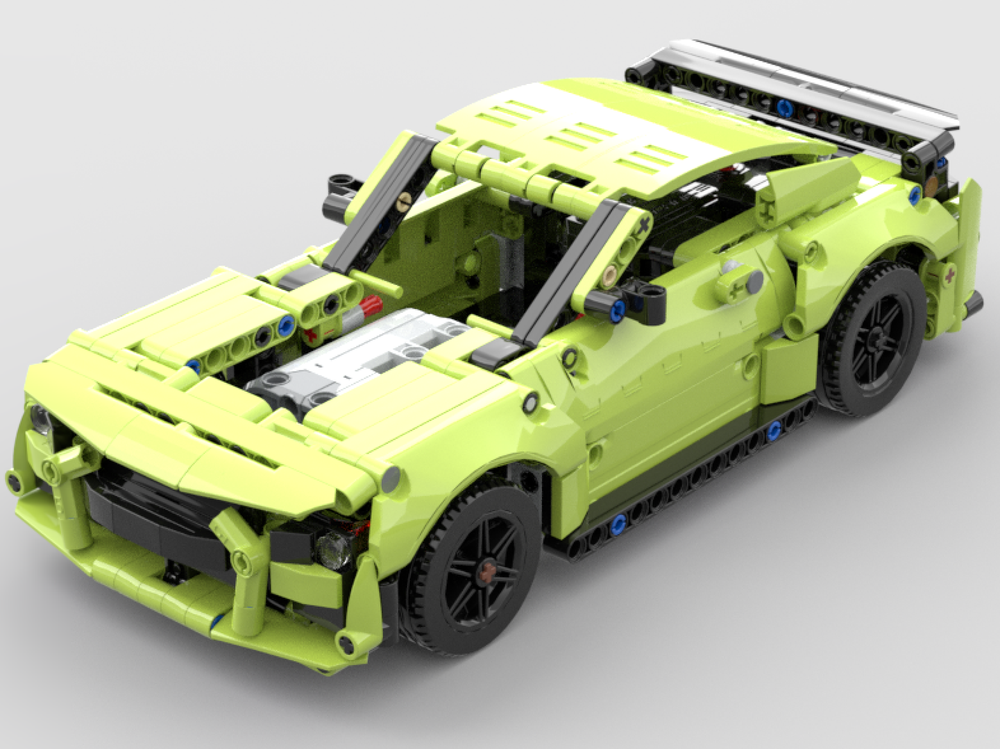 LEGO MOC Ford Mustang Motorized by yasliteyzeistiklal™️ | Rebrickable ...