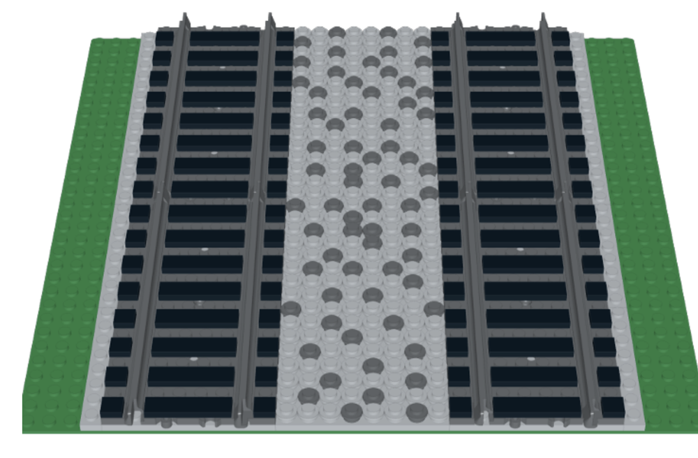 LEGO MOC Double Train Tracks V2 by Shermantanker32 | Rebrickable ...