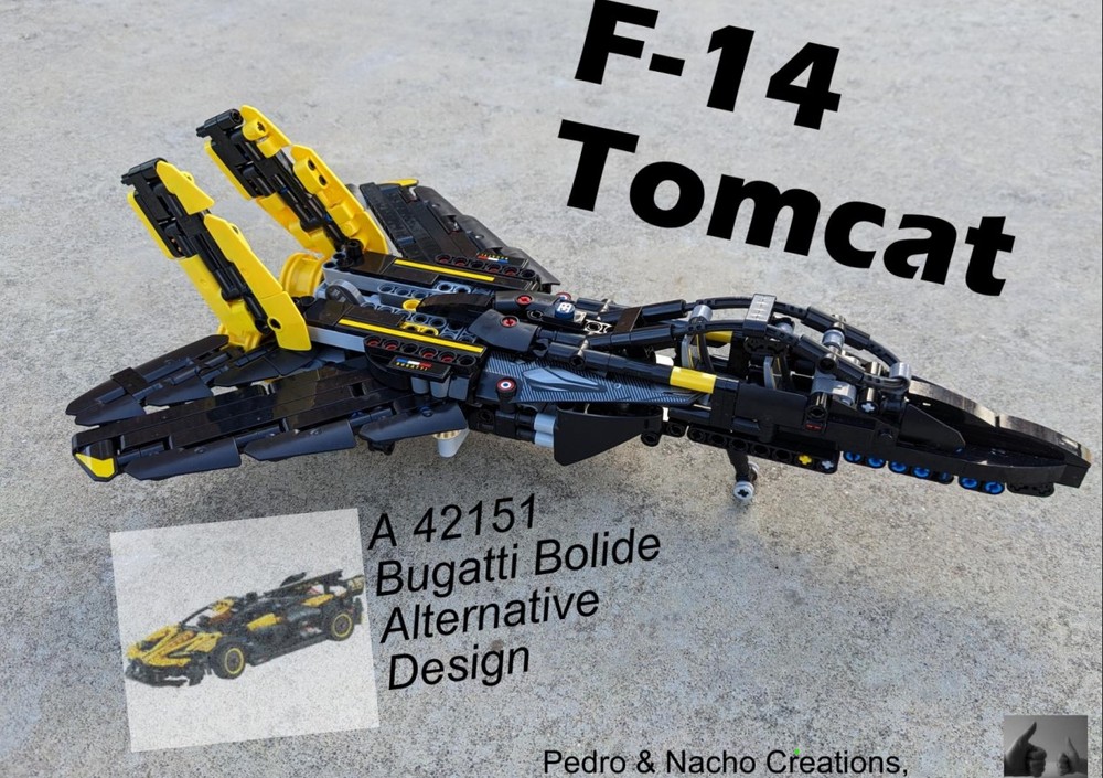 LEGO MOC F-14 Tomcat (42151 Bugatti Bolide) by jpgon
