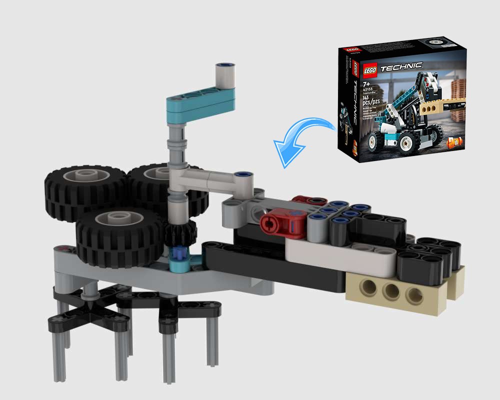 LEGO MOC Manual Hand Beater 42133 Alternative by ErikGS