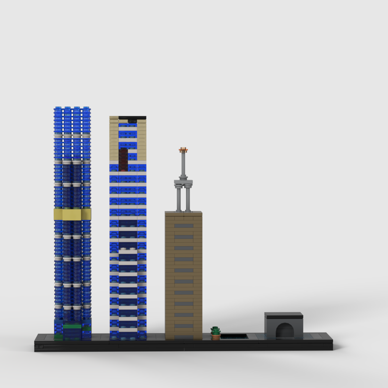 LEGO MOC Architecture | Melbourne skyline | microscale by S-Brick ...