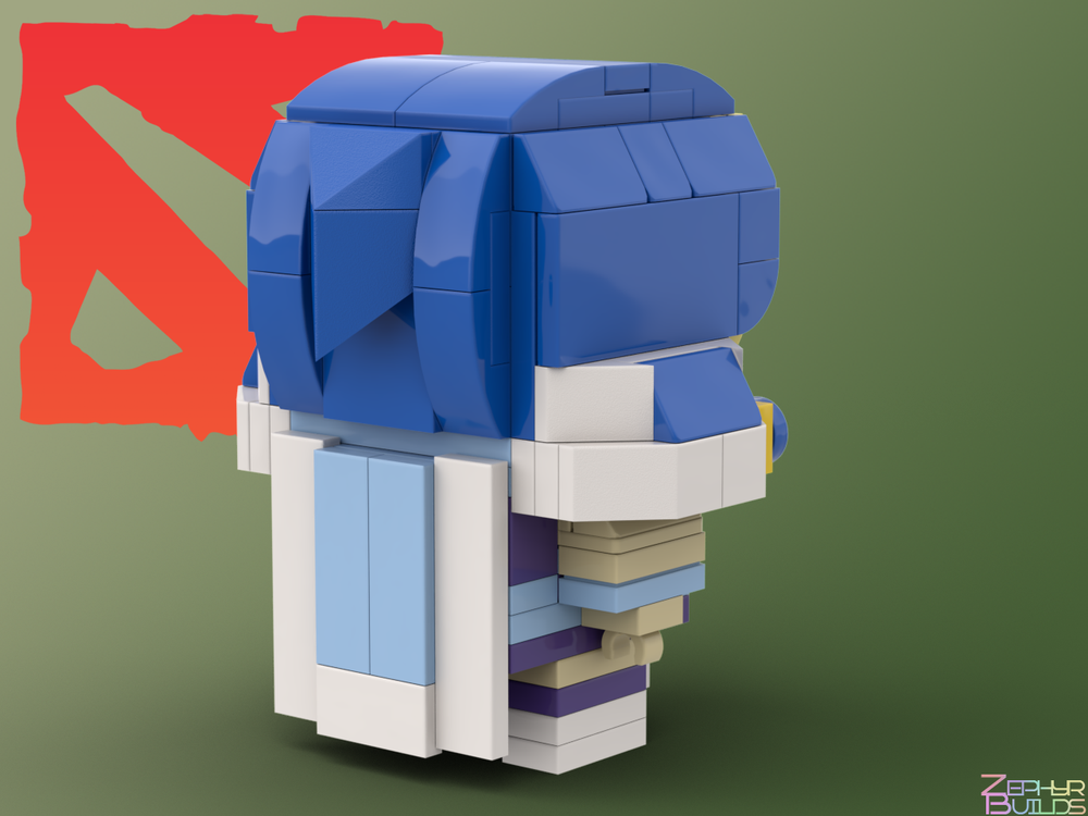 LEGO MOC-176383 DOTA 2 Crystal Maiden/Rylai Brickheadz by ZephyrBuilds ...