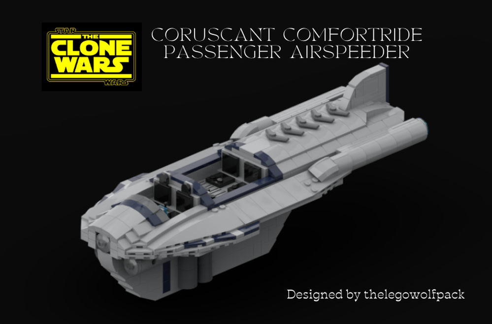 LEGO MOC Coruscant ComfortRide passenger airspeeder by thelegowolfpack ...