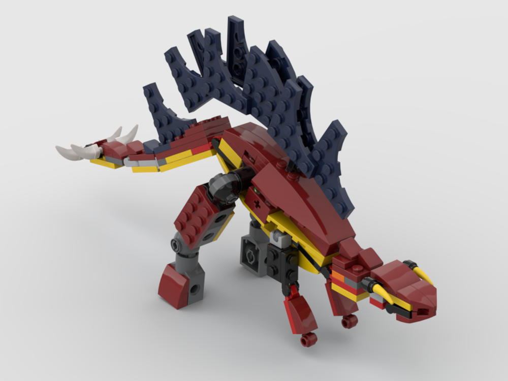 LEGO MOC stegosaurus by BrickChief2010 | Rebrickable - Build with LEGO