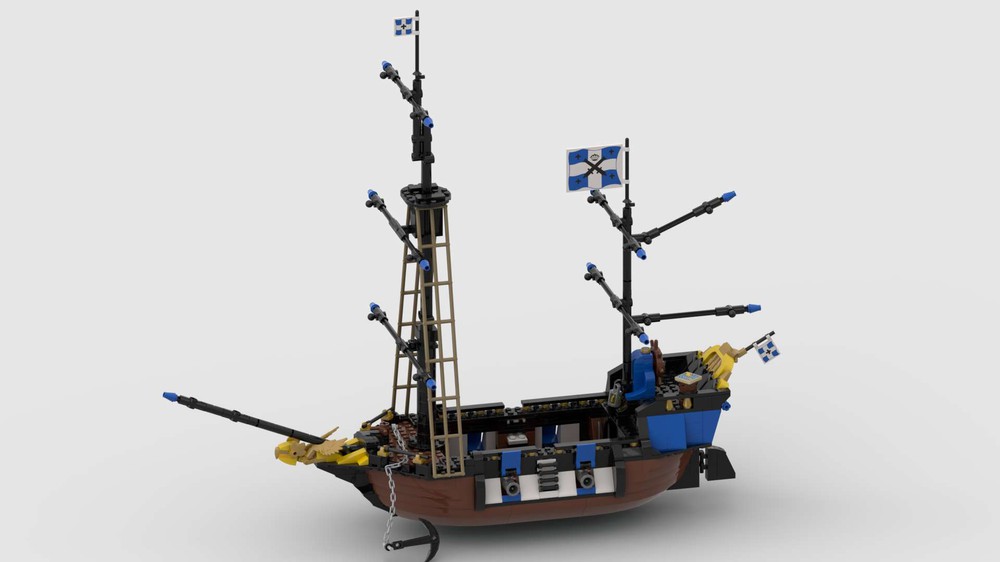 LEGO MOC Lego Remake 6274 Caribbean Clipper v2.0 by itnael Rebrickable Build with LEGO