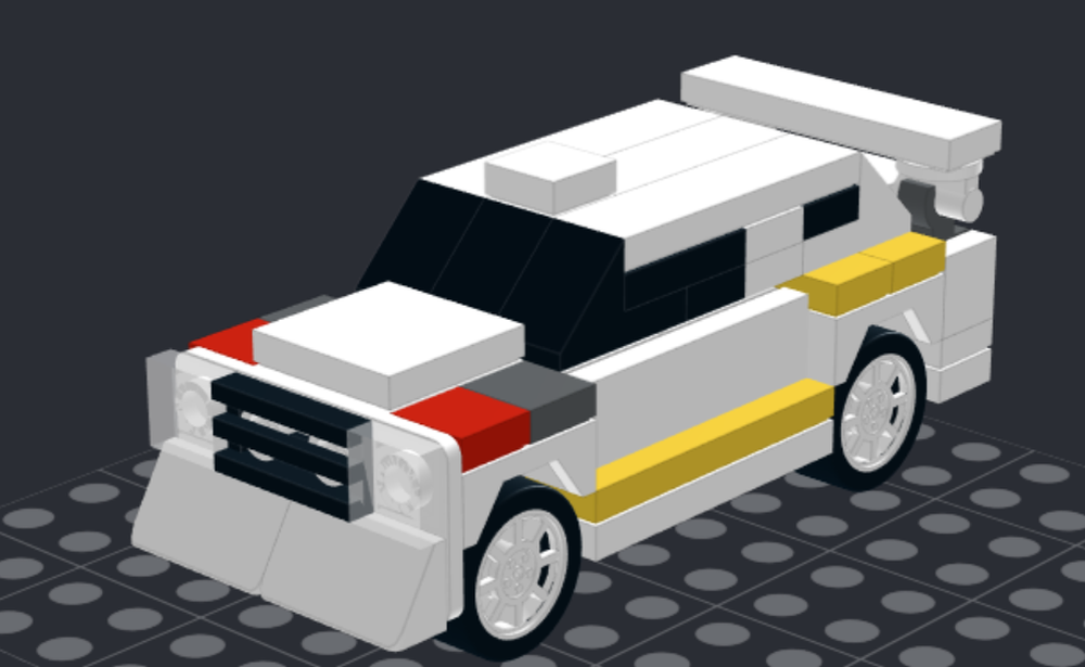 LEGO MOC audi quattro group b by customcarmaker | Rebrickable - Build ...