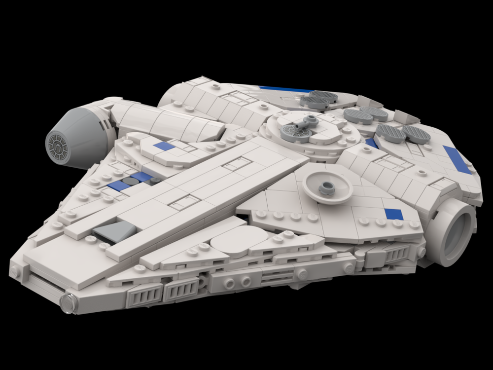 LEGO MOC Kessel Run Falcon Major Modification of 75375 by OrchardBuilds Rebrickable Build with LEGO