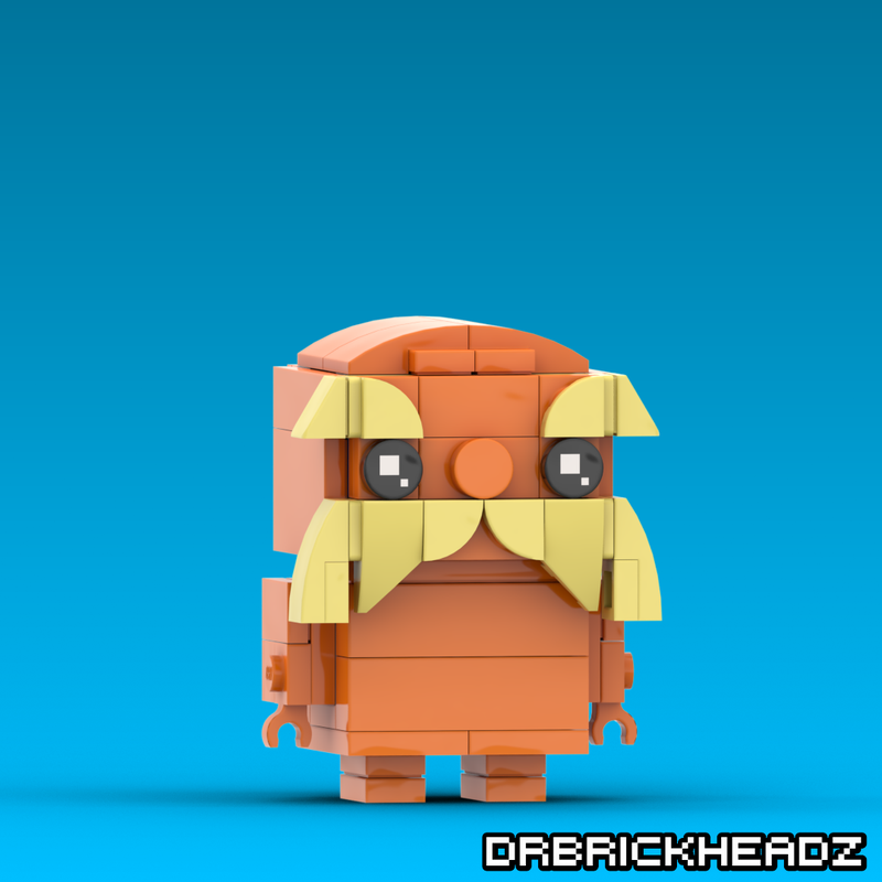 LEGO MOC The Lorax Brickheadz by DrBrickheadz | Rebrickable - Build ...