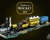 Lego rocket train sale