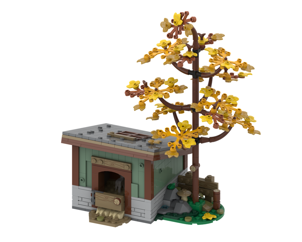 LEGO MOC Viridescent Sheep Shed: An Expansion for Set A-Frame Cabin ...