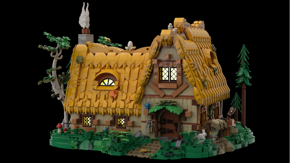 LEGO MOC Snow White Cottage (BASE & CLOSE BACK UPGRADE) by Metz ...