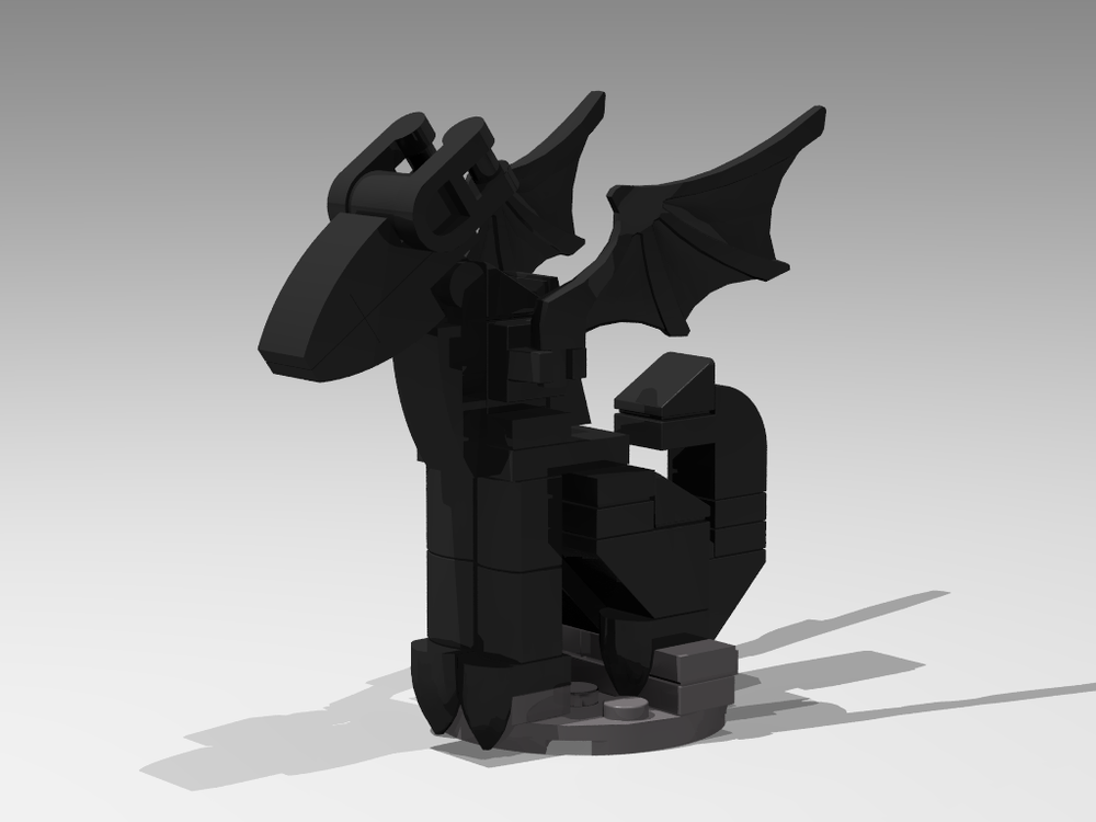 LEGO MOC Medium Dragon Statue by KaiNeilius | Rebrickable - Build with LEGO