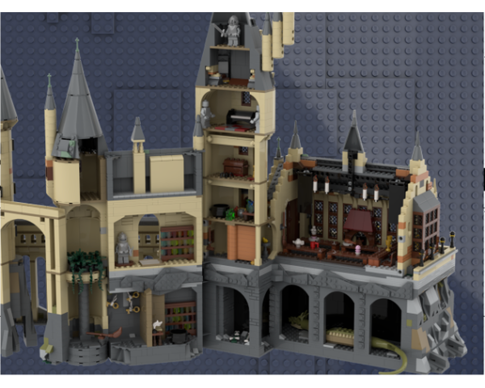 Lego Moc Hogwarts Castle V1 By Raguidel Rebrickable Build With Lego