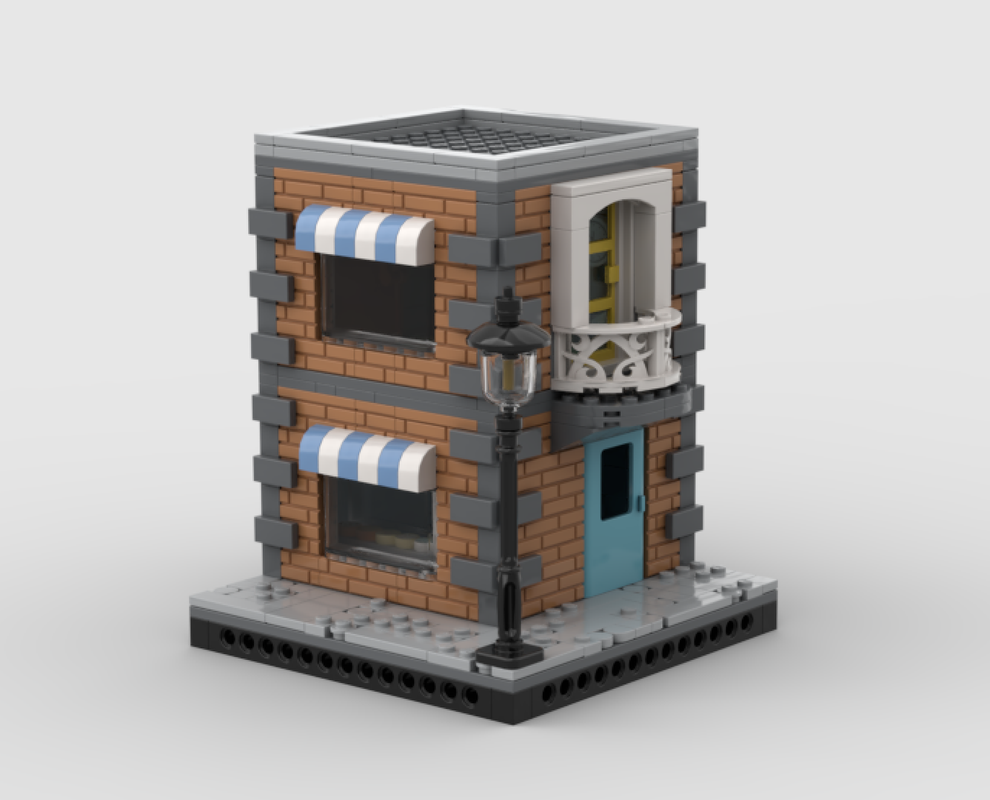 LEGO MOC Modular Bakery and Apartment by pbfbemc | Rebrickable - Build ...