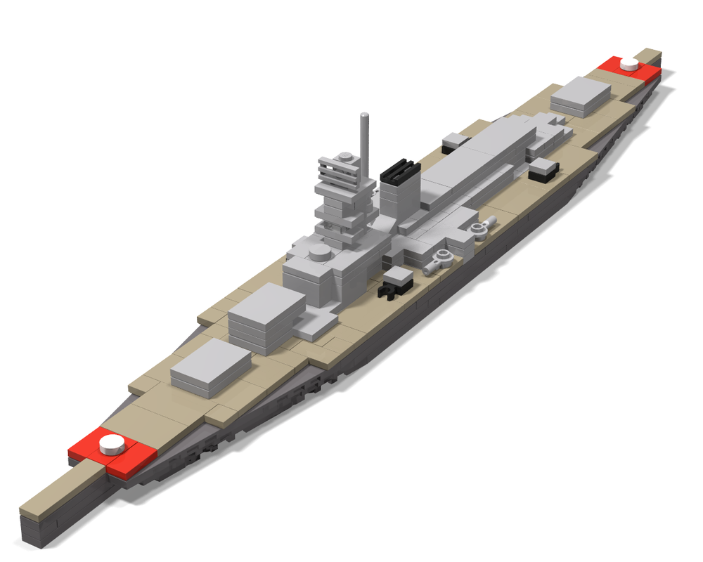 LEGO MOC 1:560 scale Scharnhorst class Battleship by yamato534 ...