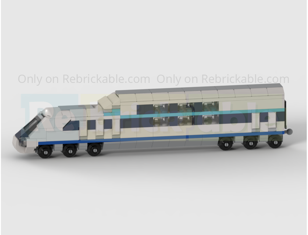 LEGO MOC 40518 Double Decker Train Carriage - Alternate Build Of 40518 ...