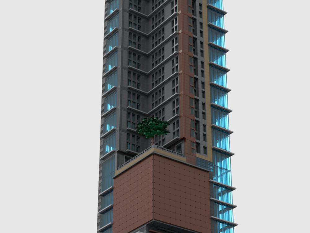 LEGO MOC Highrise Condo by dmeltx | Rebrickable - Build with LEGO