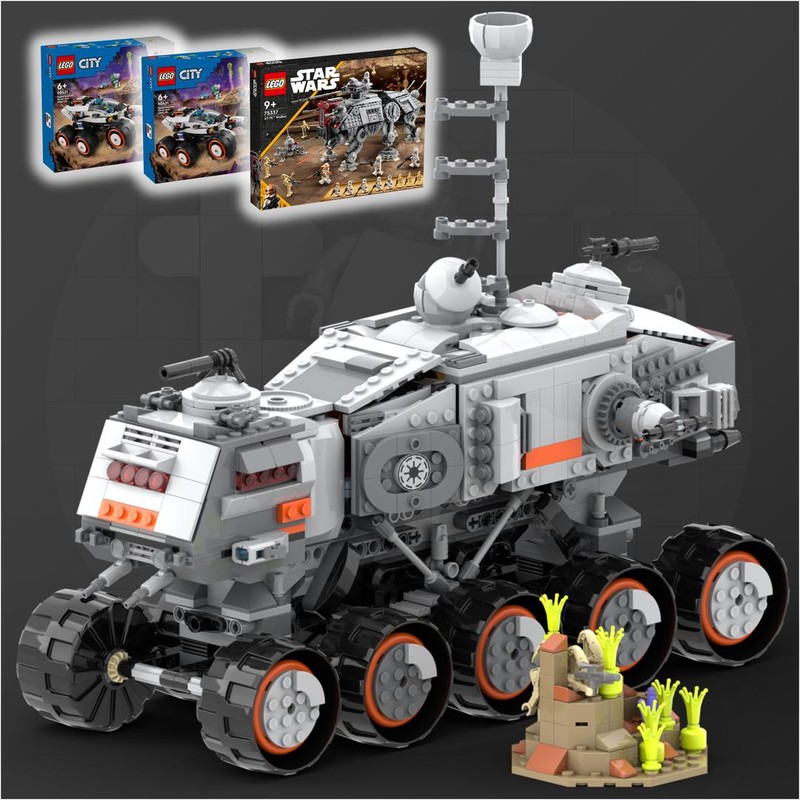 LEGO MOC 75337 - 60431 - Clone Turbo Tank aka Juggernaut by the_bricked ...