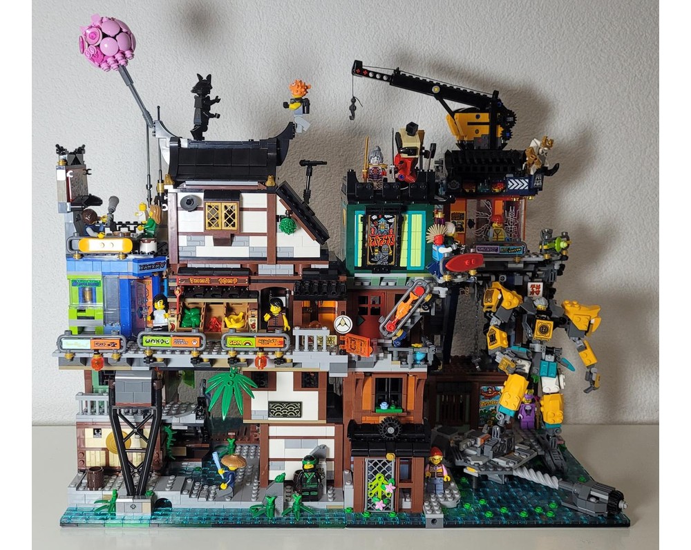 LEGO MOC-177181 70657 Ninjago City Docks rearranged on 32x32 by
