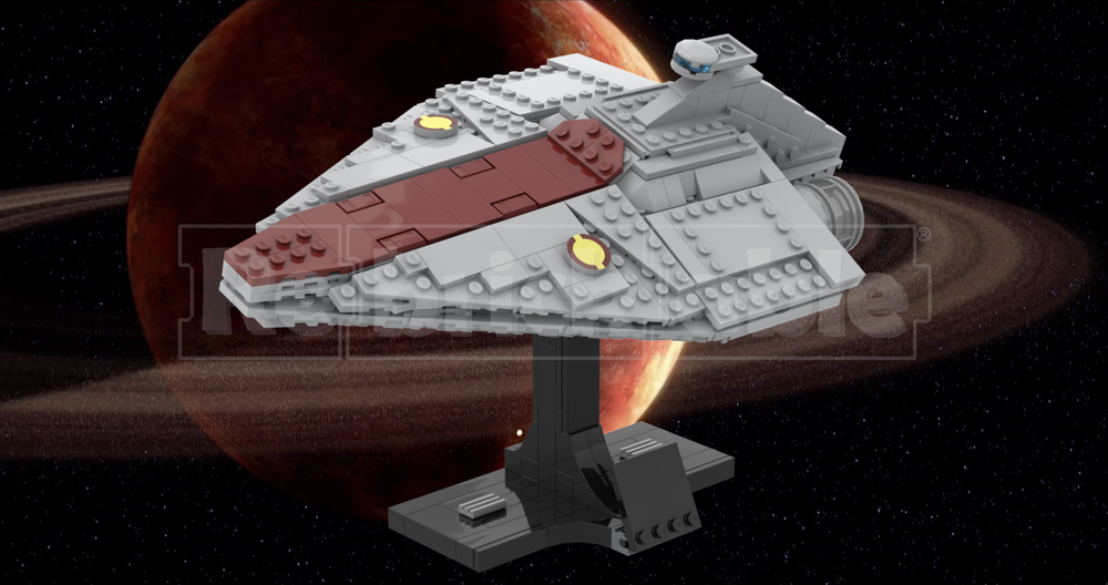 Lego Moc Midi Scale Acclamator Class Star Destroyer By Raguidel Rebrickable Build With Lego