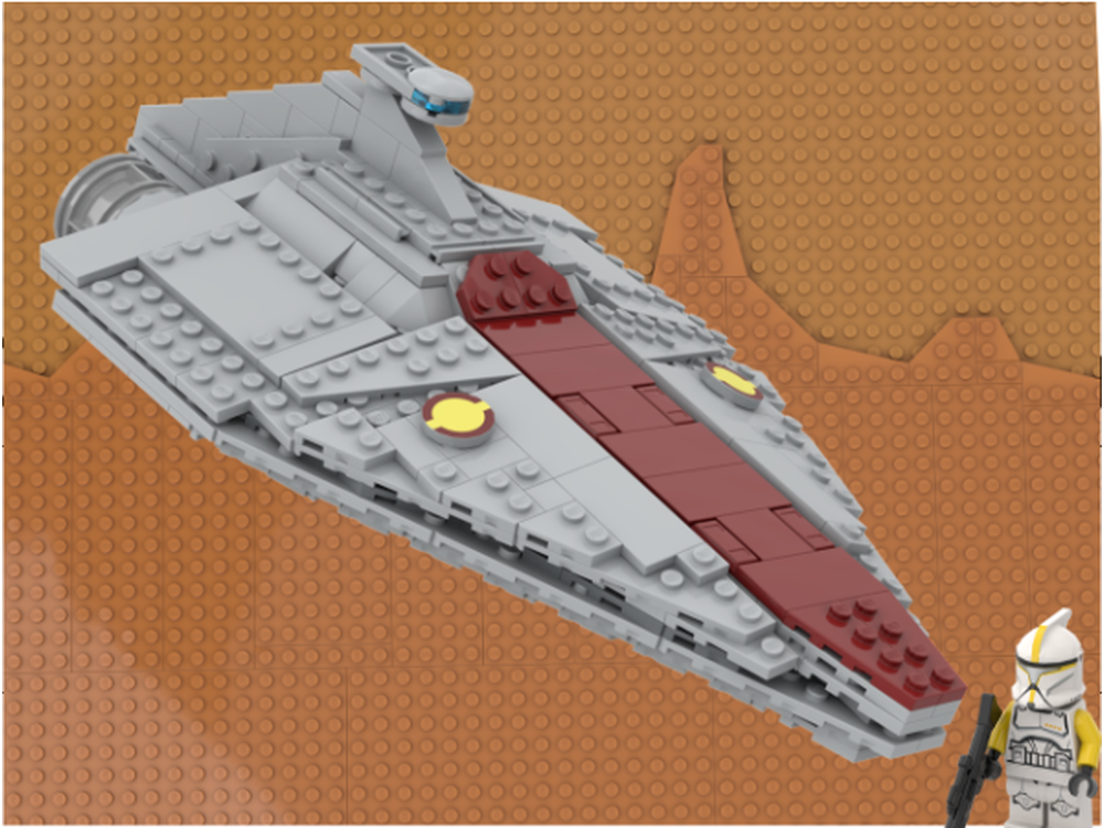 LEGO MOC Midi-scale Acclamator Class Star Destroyer by raguidel ...