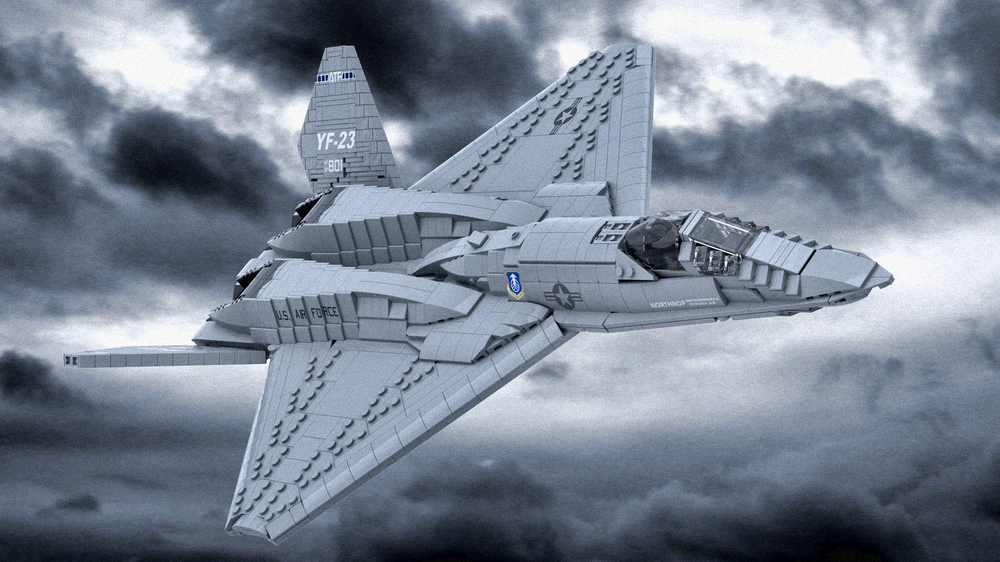 LEGO MOC 1:35 Scale YF-23 Grey Ghost & Black Widow II by
