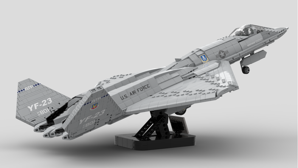 LEGO MOC-177282 1:35 Scale YF-23 Grey Ghost & Black Widow II by