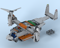 LEGO V-22 Osprey Modification of set 42052