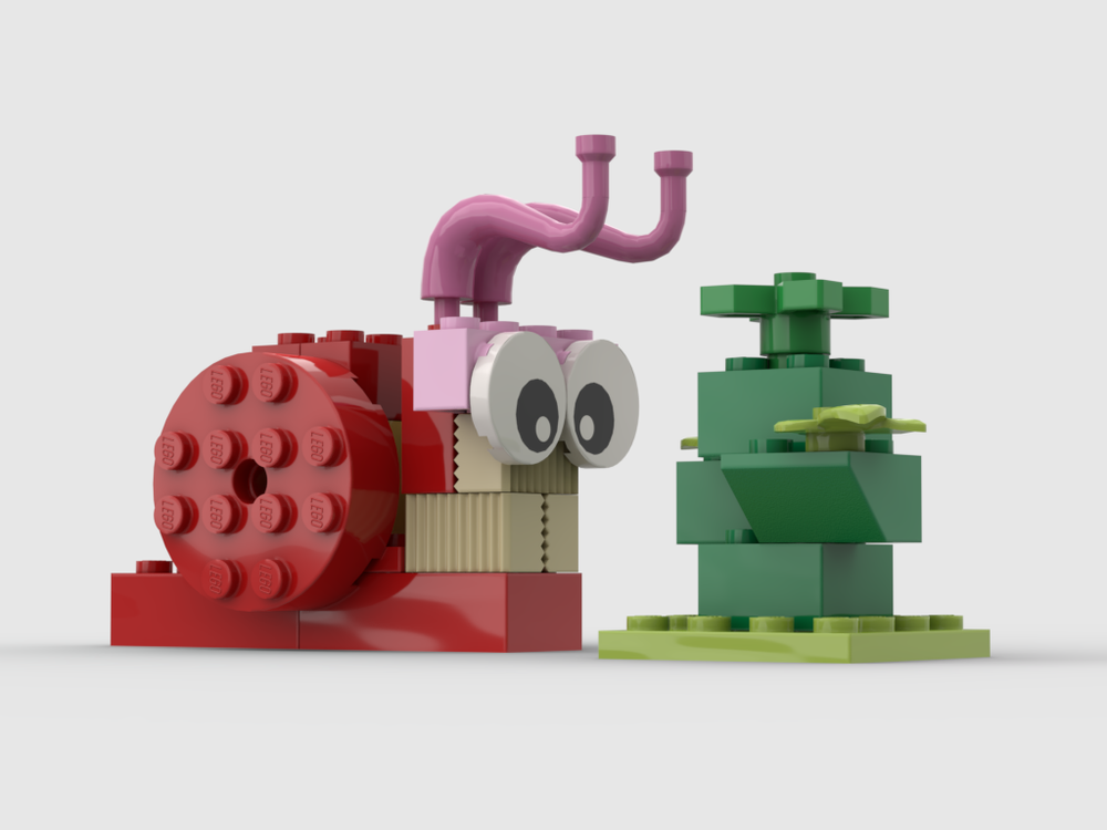 LEGO MOC Snail with a plant (6491400-1 Alternate Build) by mf1 ...