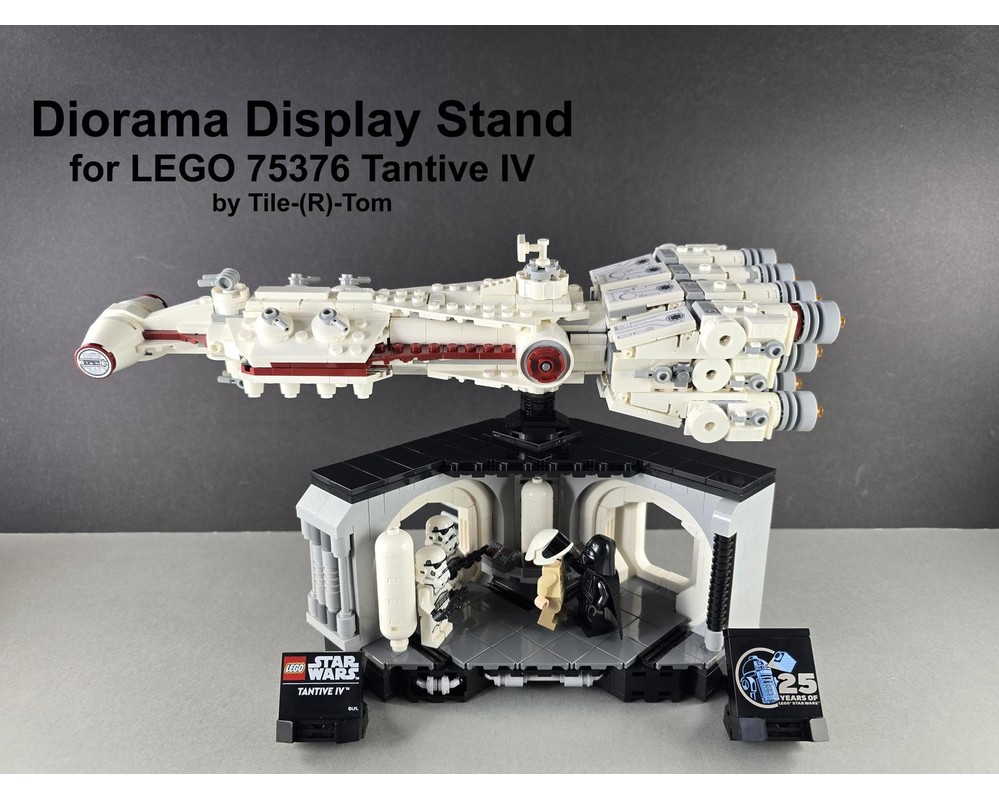 LEGO MOC-177361 Diorama Display Stand for 75376 Tantive IV by Tile-(R ...