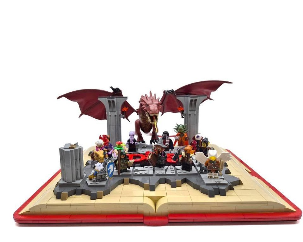LEGO MOC Dungeons Dragons CMF Minifigures Display Stand by